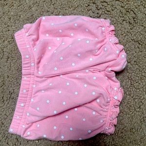 Three month polka dot shorts